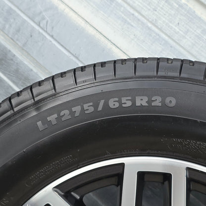 20" FORD F250 F350 CHARCOAL MACHINED WHEELS MICHELIN TIRES 17 18 22 23 24 #45688