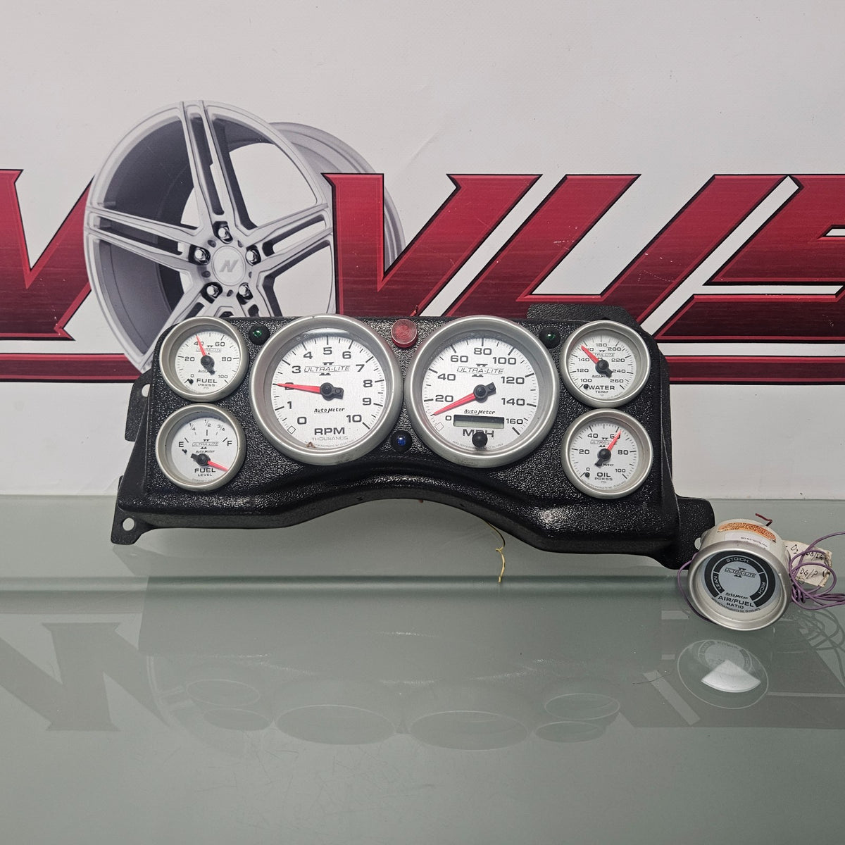 87-93 MUSTANG AUTOMETER ULTRA-LITE II GAUGES 4490 4997 4963 RPM OIL FUEL #37710