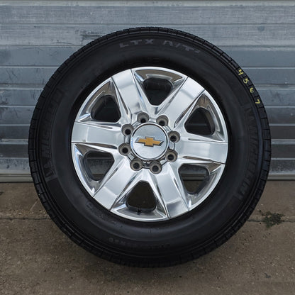 20" CHEVY SILVERADO 2500 3500 GMC SIERRA POLISHED WHEELS TIRES 24 22 23 LT #45677