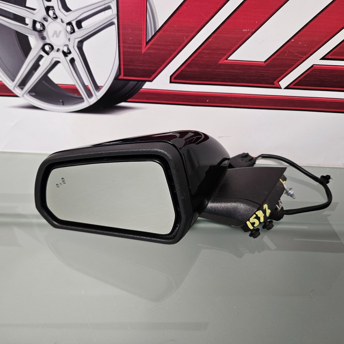 15-23 FORD MUSTANG FRONT LH DRIVER DOOR MIRROR BLACK 16 17 18 19 20 21 22 #39371