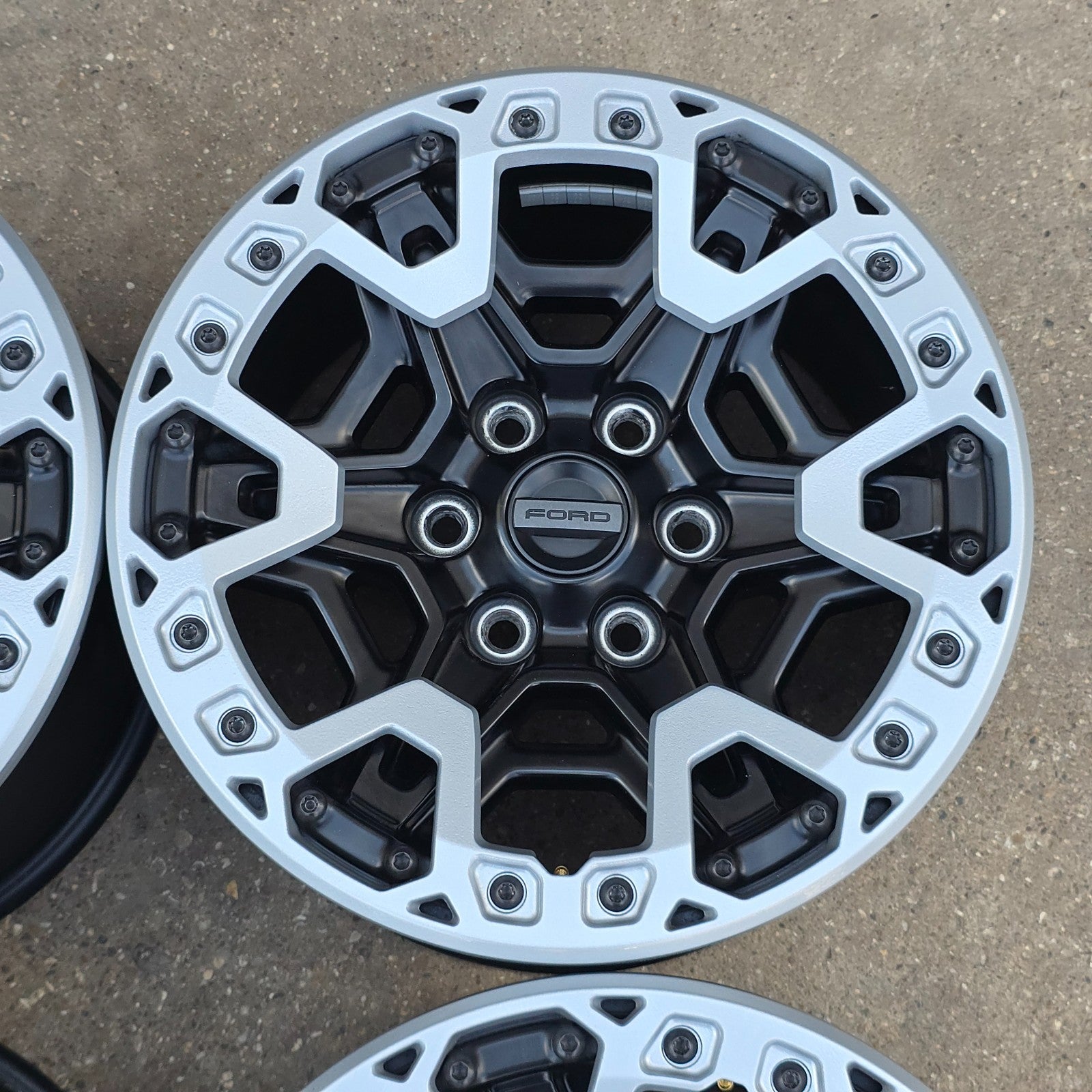 17" FORD F150 RAPTOR BLACK W/ SILVER BEADLOCK WHEELS RIM 21 22 23 24 25 26 #46112
