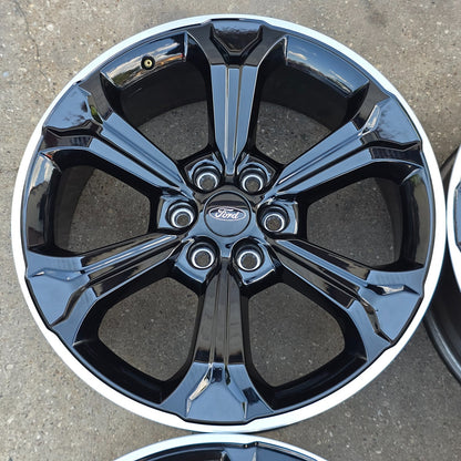 22" FORD F150 EXPEDITION BLACK MACHINED FORD PERFORMANCE WHEELS 20 21 24 #46121
