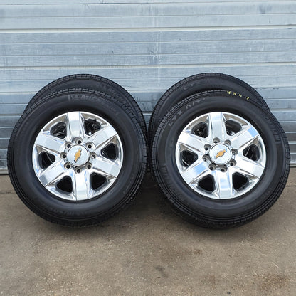 20" CHEVY SILVERADO 2500 3500 GMC SIERRA POLISHED WHEELS TIRES 24 22 23 LT #45670